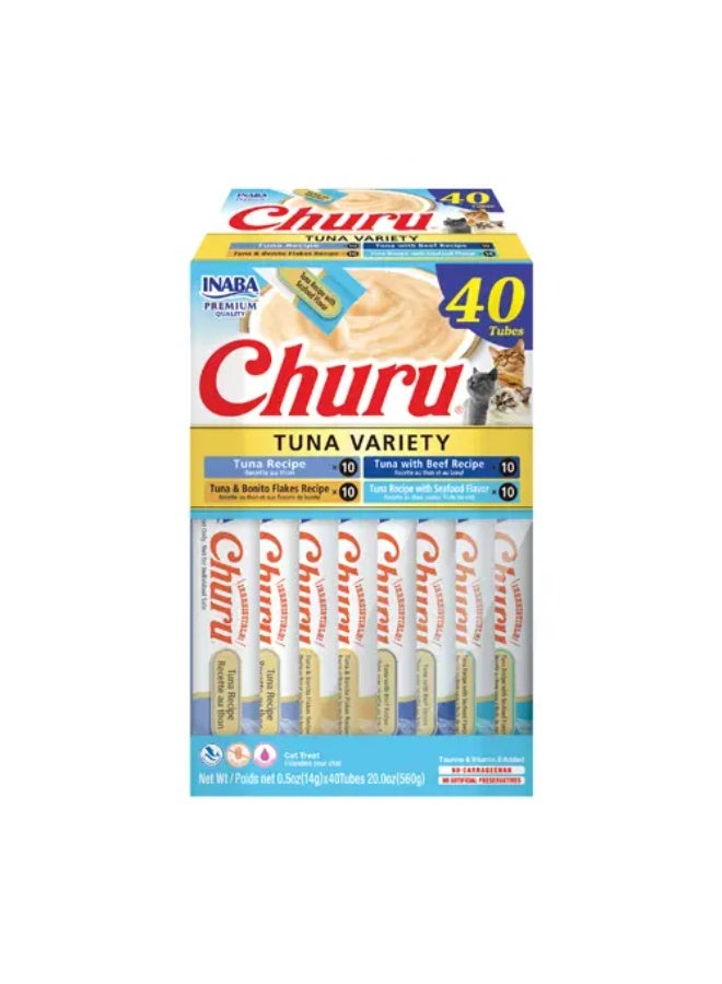شورو مكافآت اينابا تشورو متنوعة بالتونا للقطط 40×14g - Image 1